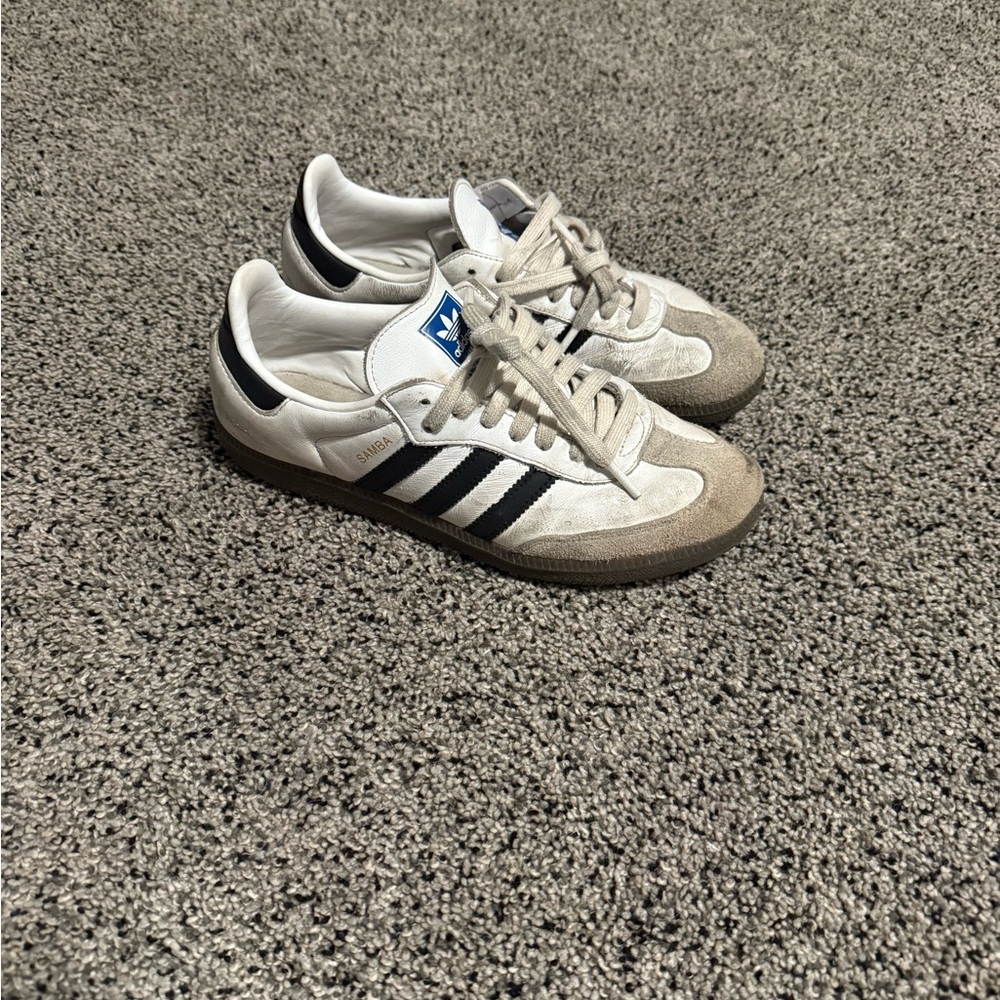 Adidas White and Black Samba